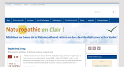 Desktop Screenshot of naturopathie-en-clair.com